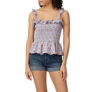 J. CREW Richmond Smocked Sleeveless Top in Liberty Fabric L6742 // S